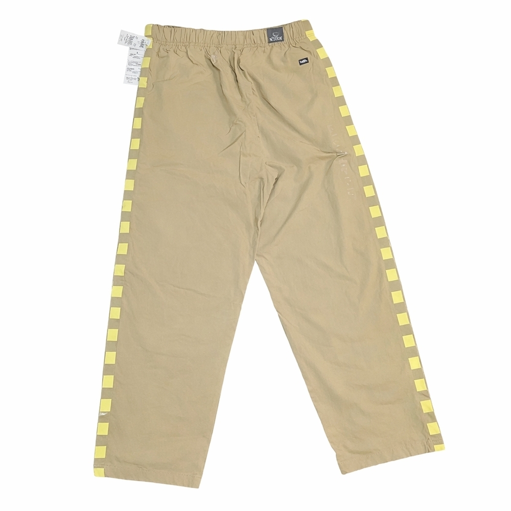 Vans Ronnie Track Pants Khaki Yellow Checker Loose Fit Baggy Xl New